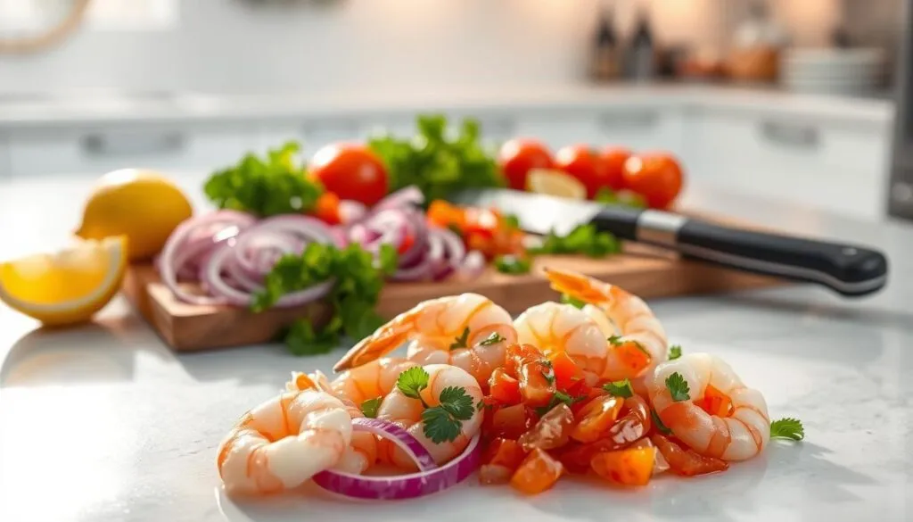 Shrimp Ceviche Preparation Shrimp Ceviche Preparation