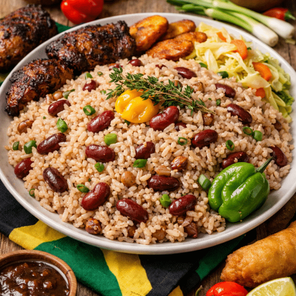 Rice & Peas Platter Rice & Peas Platter