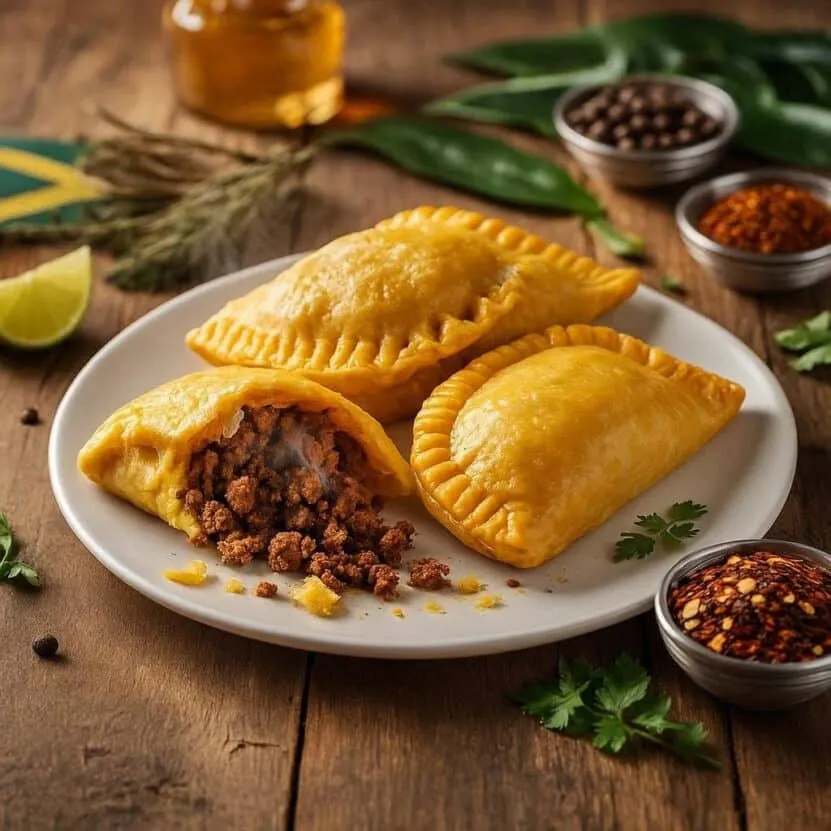 Jamaican Patties served at Melendez Imports in Berrien Springs