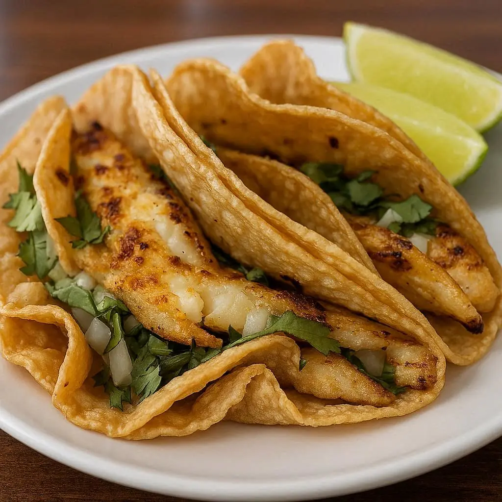 Tilapia Taco Mexican Style served at Melendez Imports in Berrien Springs, MI