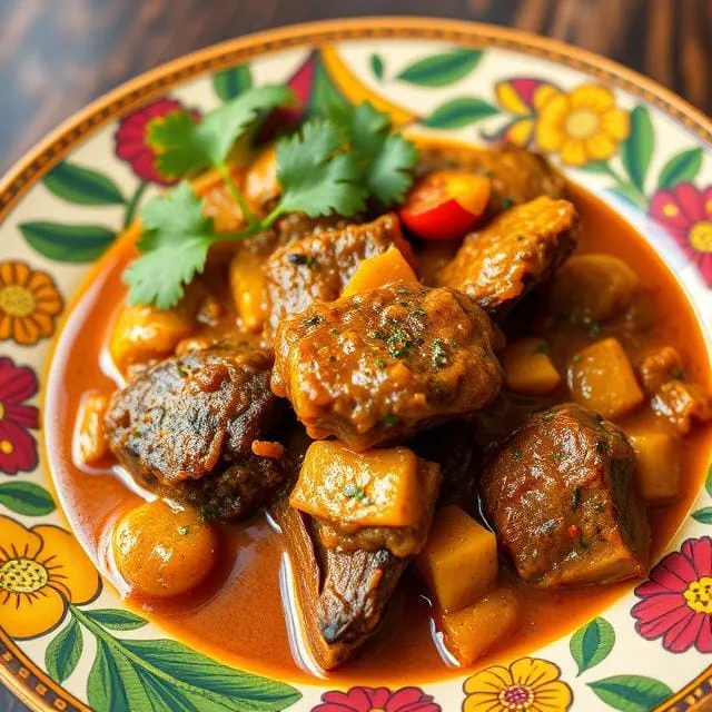 a plate of food with flowers on it