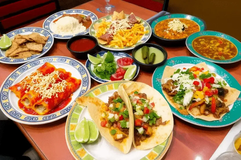 Mexican dishes served at Melendez Imports restaurant in Berrien Springs. MI