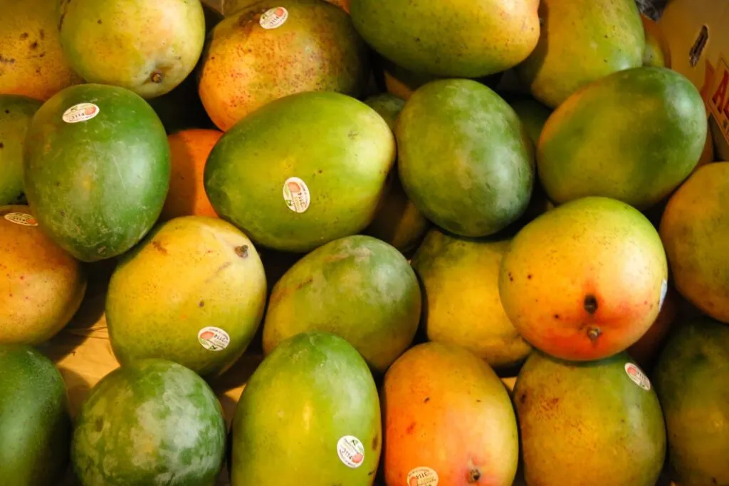 Mangos sold at Melendez Imports in Berrien Springs, Michigan